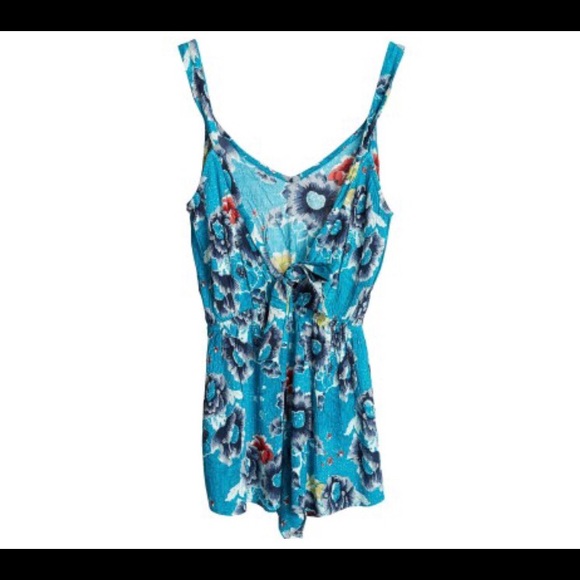 🍍Billabong Ever Last floral romper in teal. - Picture 7 of 8